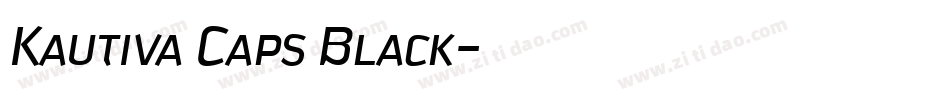 Kautiva Caps Black字体转换